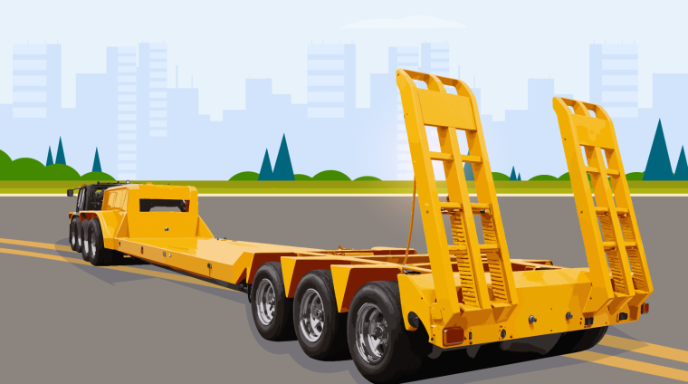 Heavy Cargo Truck Trailer